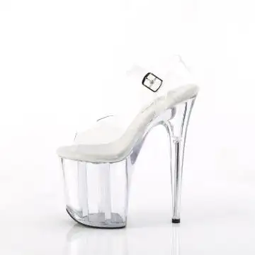 FLAM808/C/M Průhledné sexy boty | FLAMINGO-808 Pleaser - z vnitřku