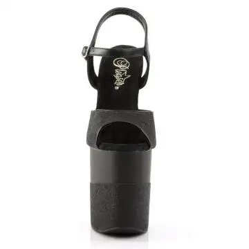 Černé sexy boty na podpatku FLAM809-2G/B/B-G | FLAMINGO-809-2G Pleaser - zepředu