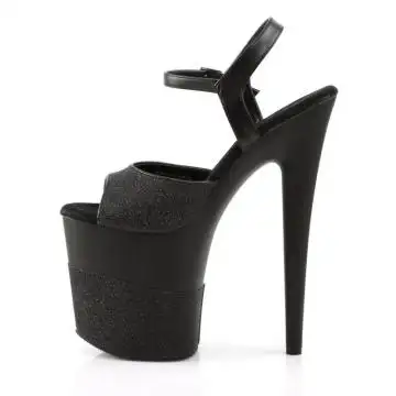Černé sexy boty na podpatku FLAM809-2G/B/B-G | FLAMINGO-809-2G Pleaser - z vnitřku