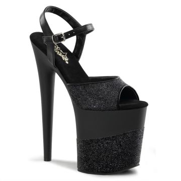 Černé sexy boty na podpatku FLAM809-2G/B/B-G | FLAMINGO-809-2G Pleaser Černé sexy boty na podpatku FLAM809-2G/B/B-G | FLAMINGO-809-2G Pleaser