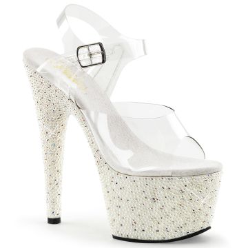 Luxusní sexy obuv na vysokém podpatku a platformě PEARLIZE-708/C/W Pleaser