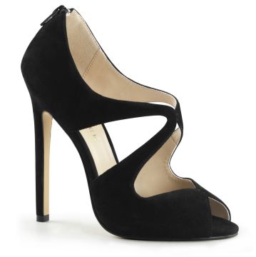 Luxusní černé lodičky na podpatku SEXY-12/BS Pleaser