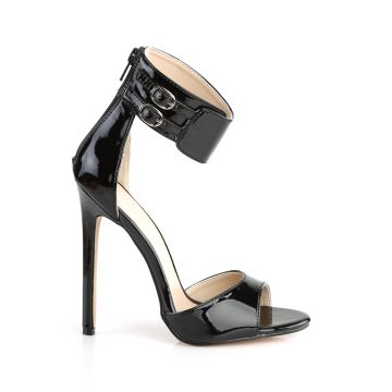 Černé sandály na vysokém podpatku SEXY19/B | SEXY-19 Pleaser - z vnějšku Černé sandály na vysokém podpatku SEXY19/B | SEXY-19 Pleaser - z vnějšku