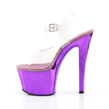 SKY308/C/PPCH Fialové sexy boty | SKY-308 Pleaser - z vnitřku