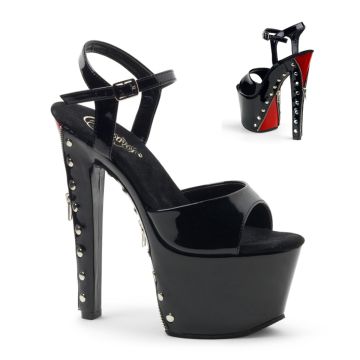 SKY-309FH-06/BR/B Sexy boty na podpatku a platformě | SKY-309FH-06 Pleaser