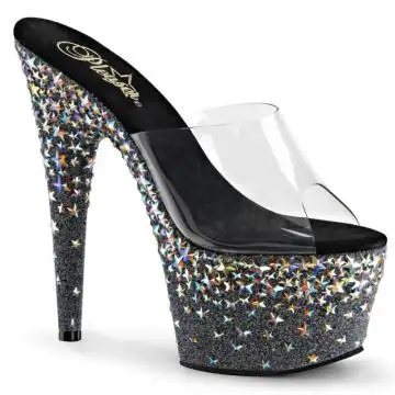 Luxusní pantofle na platformě Pleaser STPLASH701/C/B | STARSPLASH-701 Pleaser