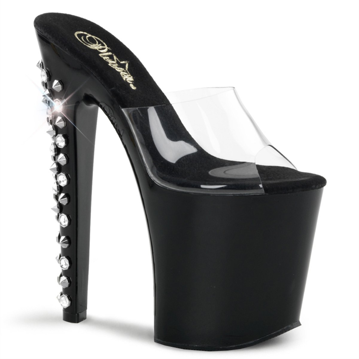 Sexy pantofle na extrémním podpatku a platformě XTREME-801DS/C/B | XTREME-801DS Pleaser