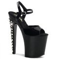 Černé sexy boty se zdobeným vysokým podpatkem a platformou XTREME-809DS/B/M