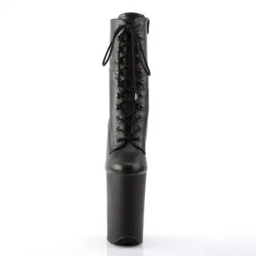 Černé matné sexy kozačky INF1020/BPU/M | INFINITY-1020 Pleaser - zepředu