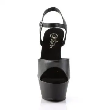 Černé matné sexy boty KISS209/BPU/M | KISS-209 Pleaser - zepředu