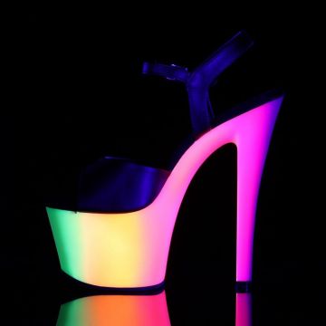 Sandály Pleaser RBOW309UV/BPU/NMC odrážející UV světlo | RAINBOW-309UV - z vnitřku