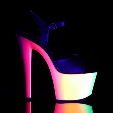 Sandály Pleaser RBOW309UV/BPU/NMC odrážející UV světlo | RAINBOW-309UV - z vnějšku