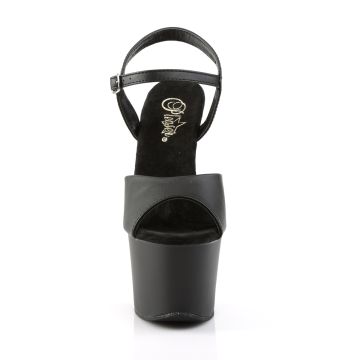 SKY309/BPU/M černé matné sexy boty | SKY-309 Pleaser - zepředu