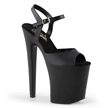 Černé matné sexy boty na podpatku XTM809/BPU/M | XTREME-809 Pleaser