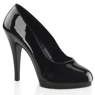 FLAIR-480 | Černé dámské lodičky na podpatku a platformě FLA480/B/M Pleaser Pink Label