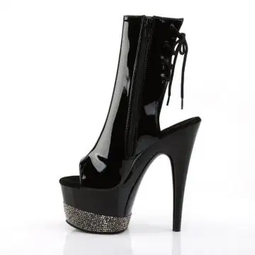Černé lakované gogo boty ADO1018-3/B/B-PWRS Pleaser | ADORE-1018-3 Pleaser - z vnitřku
