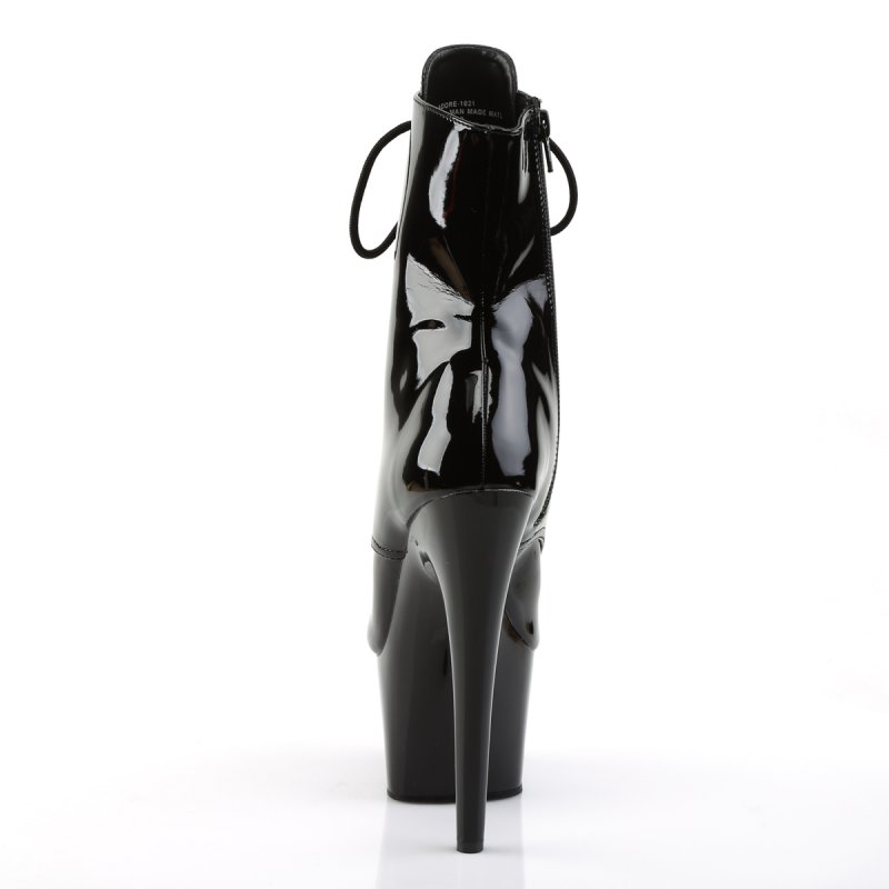 ADO1021/B/M černé go-go kozačky | ADORE-1021 Pleaser - zezadu