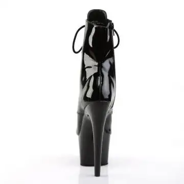 ADO1021/B/M černé go-go kozačky | ADORE-1021 Pleaser - zezadu