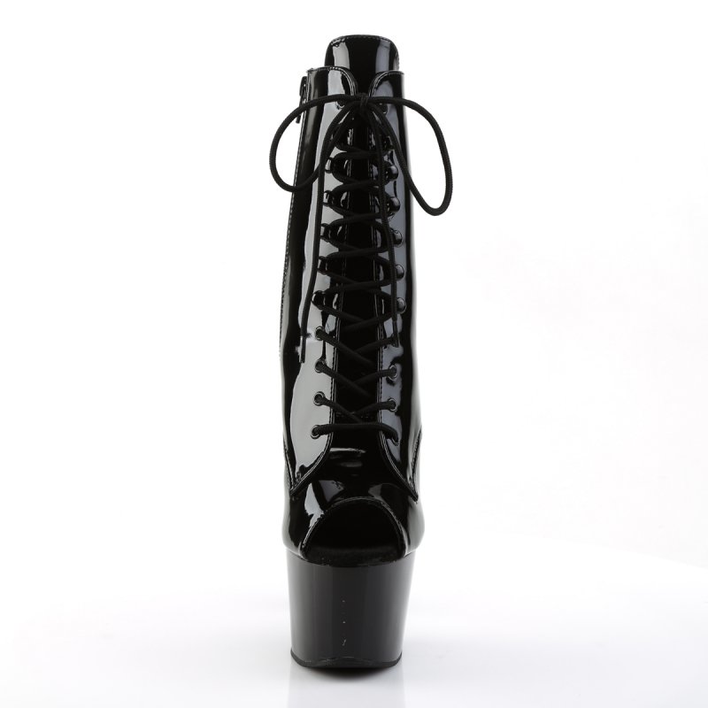 ADO1021/B/M černé go-go kozačky | ADORE-1021 Pleaser - zepředu