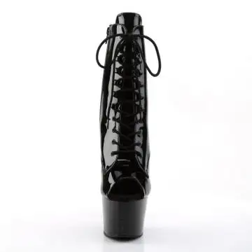 ADO1021/B/M černé go-go kozačky | ADORE-1021 Pleaser - zepředu
