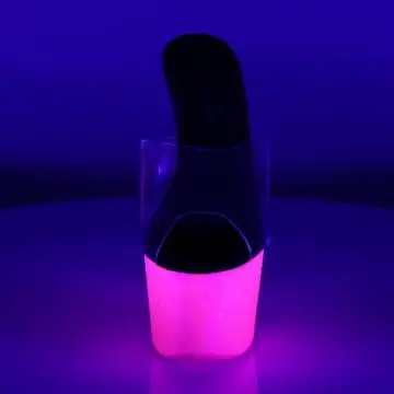 Růžové UV svítící pantofle Pleaser ADO701UVG/C/NHPG | ADORE-701UVG Pleaser - zepředu