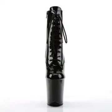 FLAM1020/B/M taneční kotníčkové kozačky | FLAMINGO-1020 Pleaser - zepředu