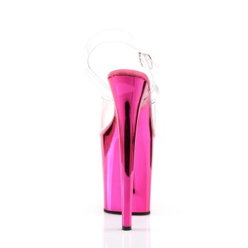 FLAM808/C/HPCH růžové sexy sandály | FLAMINGO-808 Pleaser - zezadu FLAM808/C/HPCH růžové sexy sandály | FLAMINGO-808 Pleaser - zezadu