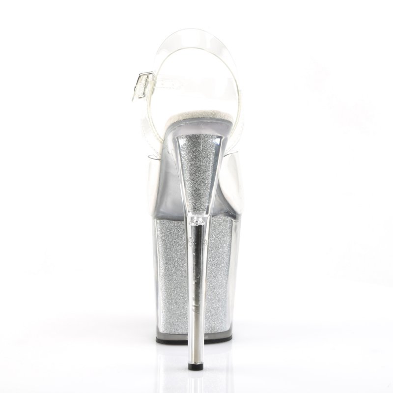 Sexy boty na extra vysokém podpatku FLAM808G/C/S | FLAMINGO-808G Pleaser - zezadu