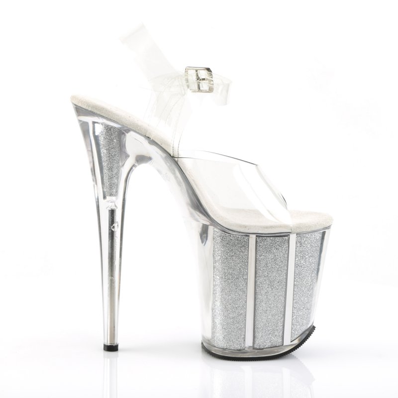 Sexy boty na extra vysokém podpatku FLAM808G/C/S | FLAMINGO-808G Pleaser - z vnějšku