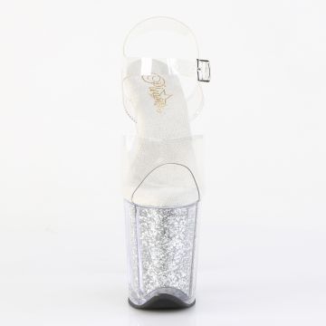 Sexy boty na extra vysokém podpatku FLAM808G/C/S | FLAMINGO-808G Pleaser - zepředu