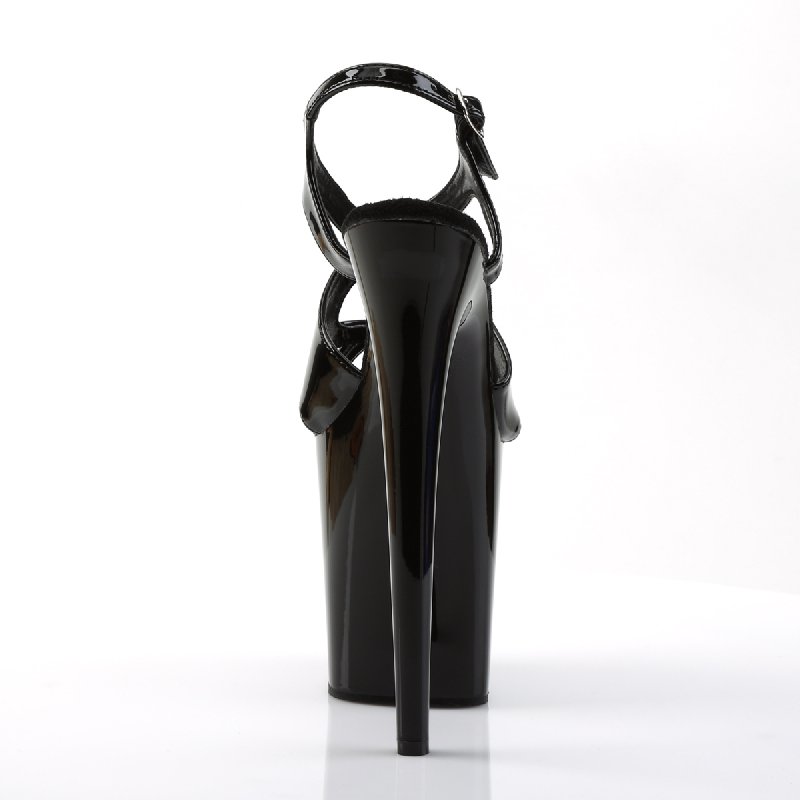 FLAMINGO-831/B/M sexy boty na extrémním podpatku | FLAMINGO-831 Pleaser - zezadu