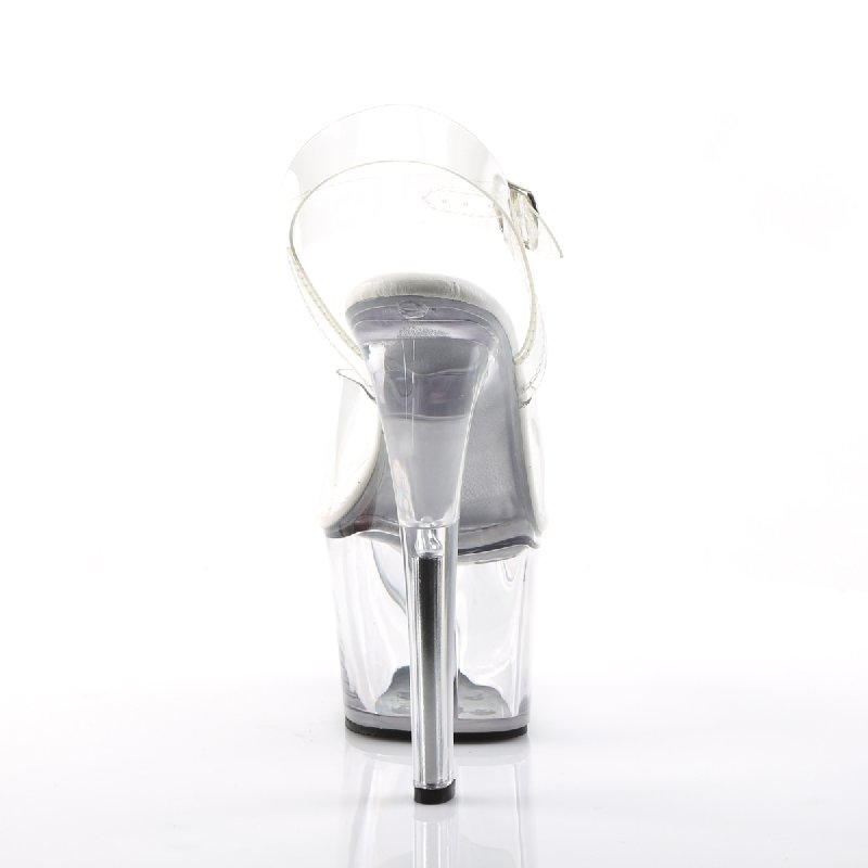 Průhledné sexy boty SKY308VL/C/M | SKY-308VL Pleaser - zezadu