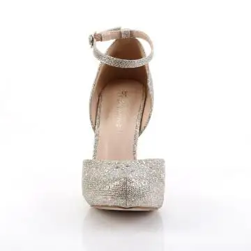 Zlaté lodičky na podpatku COVET03/NUGFA | COVET-03 Fabulicious - zepředu
