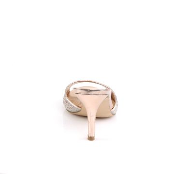 Zlaté pantofle na jehlovém podpatku LUCY01/GGFA | LUCY-01 Fabulicious - zezadu