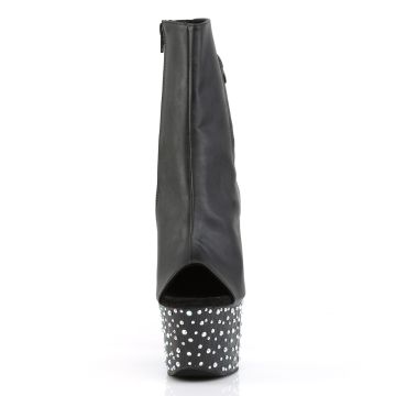 Černé luxusní go-go boty Pleaser STDANCE1018-7/BPU/M | STARDANCE-1018-7 Pleaser - zepředu Černé luxusní go-go boty Pleaser STDANCE1018-7/BPU/M | STARDANCE-1018-7 Pleaser - zepředu
