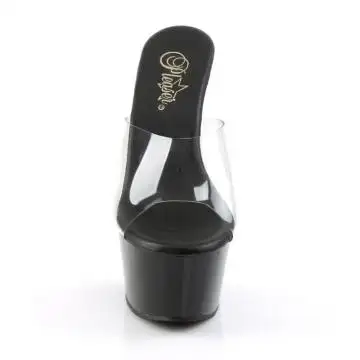 Svůdné go-go pantofle na vysokém podpatku ASP601/C/B | ASPIRE-601 Pleaser - zepředu