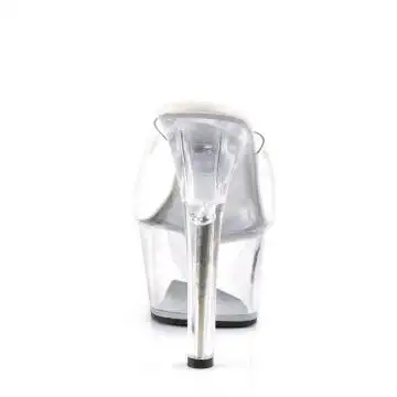Průhledné go-go pantofle na vysokém podpatku ASP601/C/M | ASPIRE-601 Pleaser - zezadu