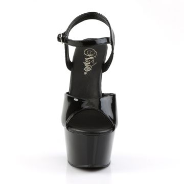 Černé sexy boty ASP609/B/M | ASPIRE-609 Pleaser - zepředu