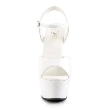Bílé sexy boty ASP609/W/M | ASPIRE-609 Pleaser - zepředu