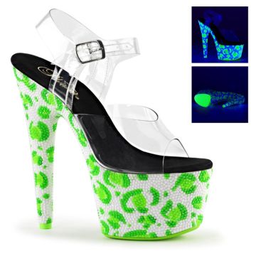 Luxusní svítící sandály BEJ708UVLP/C/NWGN Pleaser | BEJEWELED-708UVLP Pleaser Luxusní svítící sandály BEJ708UVLP/C/NWGN Pleaser | BEJEWELED-708UVLP Pleaser