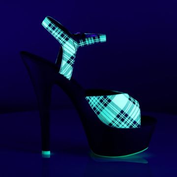 KISS209PL/NLMPU/B svítící sexy boty | KISS-209PL Pleaser - z vnějšku KISS209PL/NLMPU/B svítící sexy boty | KISS-209PL Pleaser - z vnějšku