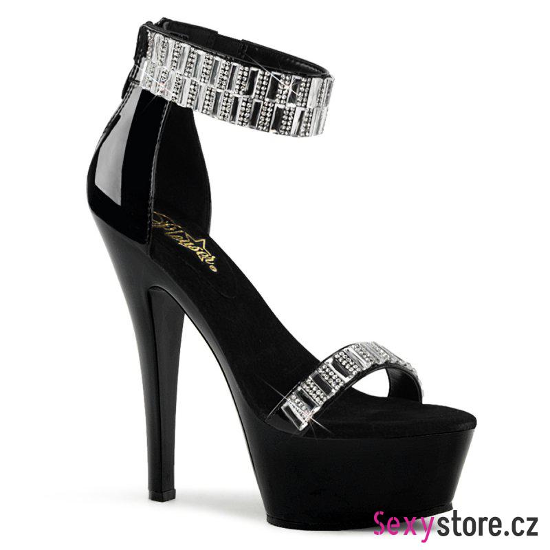 KISS269RS/B/M černé luxusní sandály