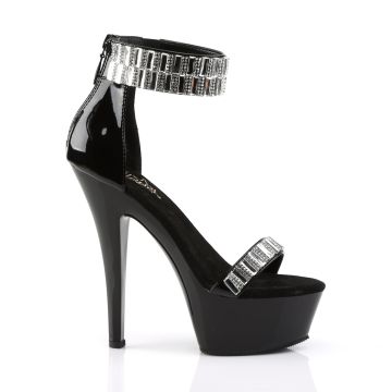 KISS269RS/B/M černé luxusní sandály | KISS-269RS Pleaser - z vnějšku KISS269RS/B/M černé luxusní sandály | KISS-269RS Pleaser - z vnějšku