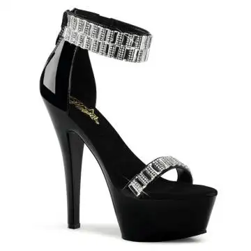 KISS269RS/B/M černé luxusní sandály | KISS-269RS Pleaser