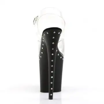 Sandály na extra vysokém podpatku Pleaser FLAM808ABLS/C/B | FLAMINGO-808ABLS Pleaser - zezadu