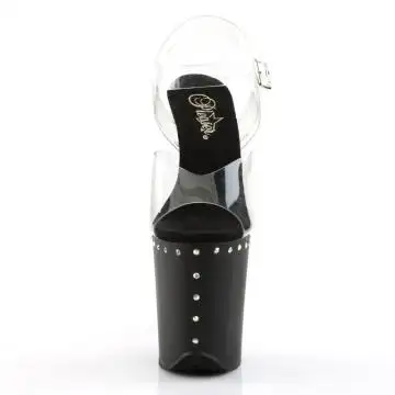 Sandály na extra vysokém podpatku Pleaser FLAM808ABLS/C/B | FLAMINGO-808ABLS Pleaser - zepředu