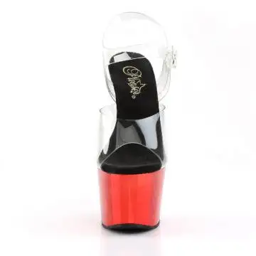 ADO708/C/RCH červené sexy boty | ADORE-708 Pleaser - zepředu