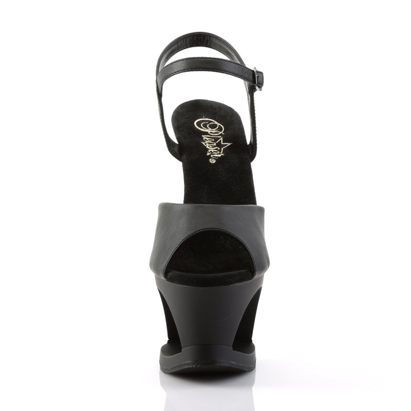 MOON709SK/BPU/M černé matné sexy boty | MOON-709SK Pleaser - zepředu
