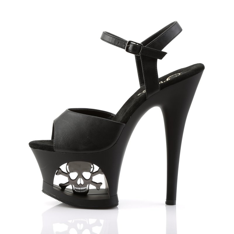 MOON709SK/BPU/M černé matné sexy boty | MOON-709SK Pleaser - z vnitřku