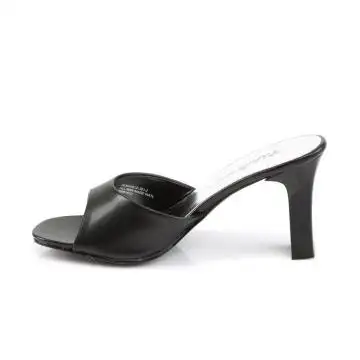 ROM301-2/B/PU Černé pantofle | ROMANCE-301-2 Fabulicious - z vnitřku